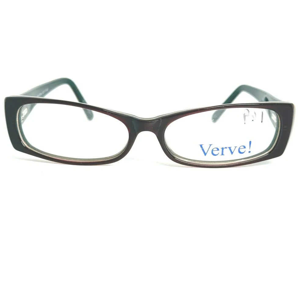 Verve! Wistful Eyeglasses Frames Wine Grey Rectangular 52-17-140 Eyewear 22822‎